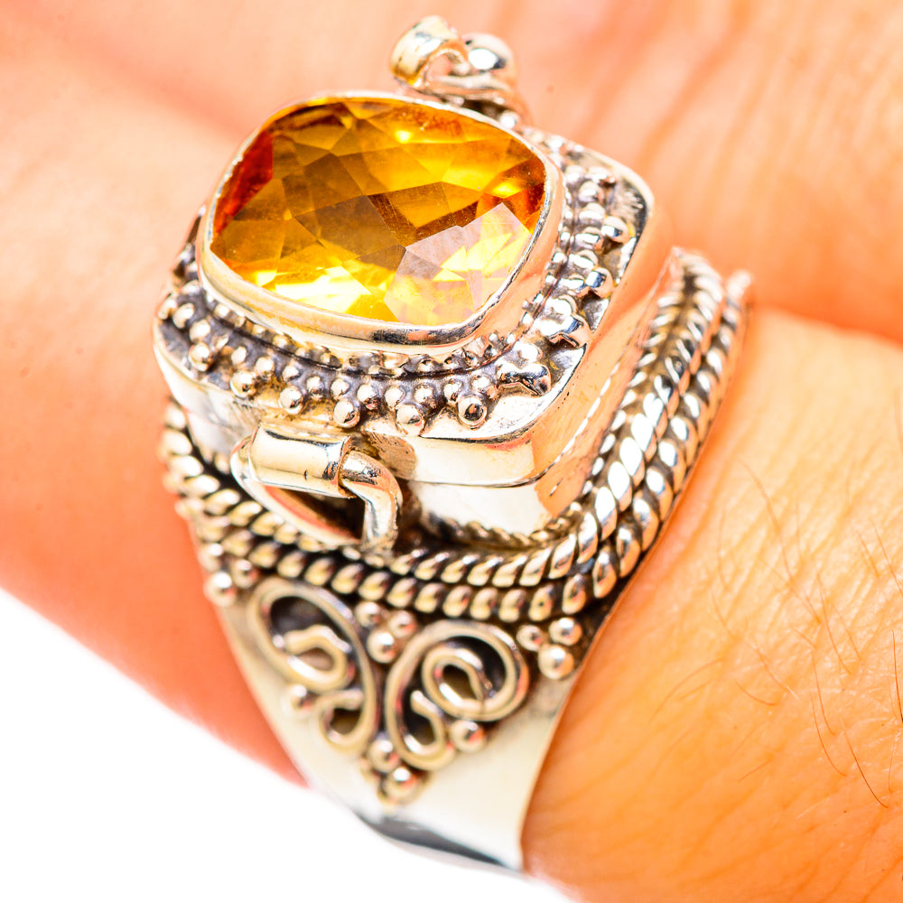 Citrine Rings handcrafted by Ana Silver Co - RING115491