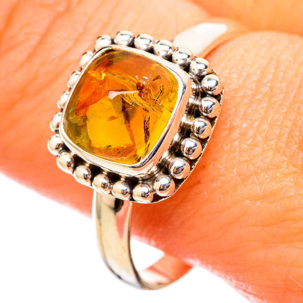 Citrine Sugarloaf Rings handcrafted by Ana Silver Co - RING115492