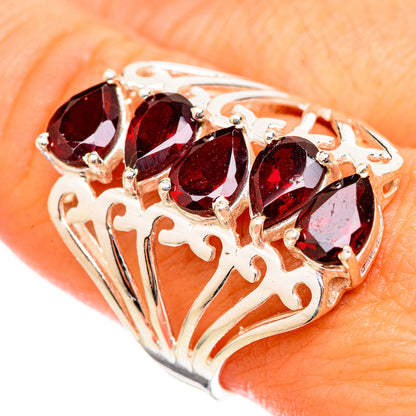 Garnet Rings handcrafted by Ana Silver Co - RING115494