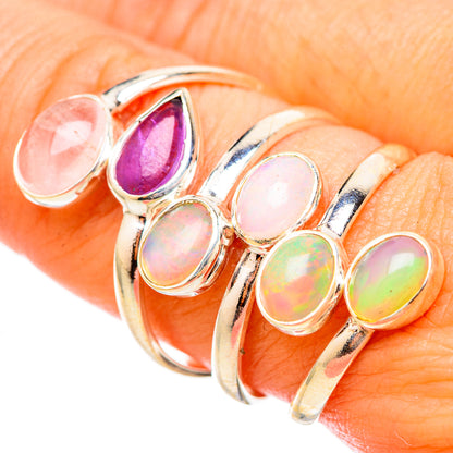 Ethiopian Opal Rings handcrafted by Ana Silver Co - RING115499