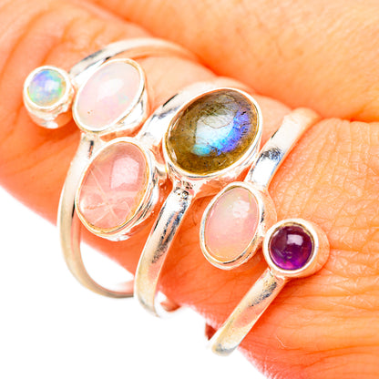Labradorite Rings handcrafted by Ana Silver Co - RING115500