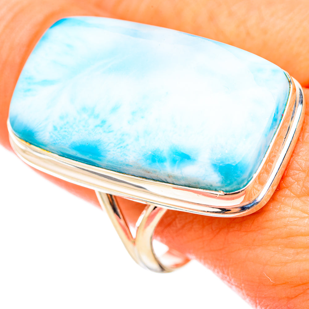 Larimar Rings handcrafted by Ana Silver Co - RING115502