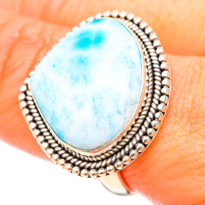 Larimar Rings handcrafted by Ana Silver Co - RING115504