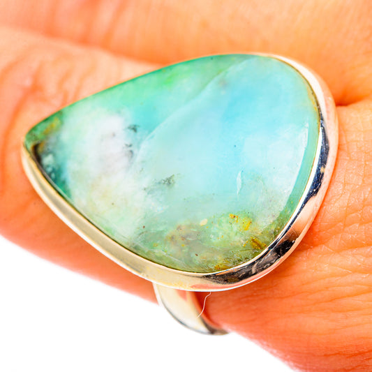 Peruvian Opal Rings handcrafted by Ana Silver Co - RING115510