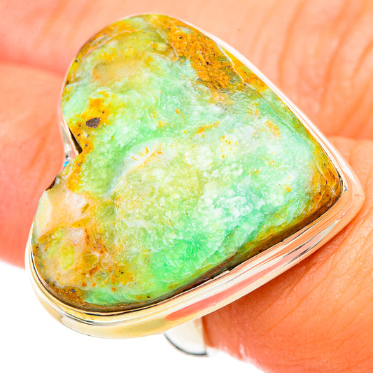 Peruvian Opal Rings handcrafted by Ana Silver Co - RING115512