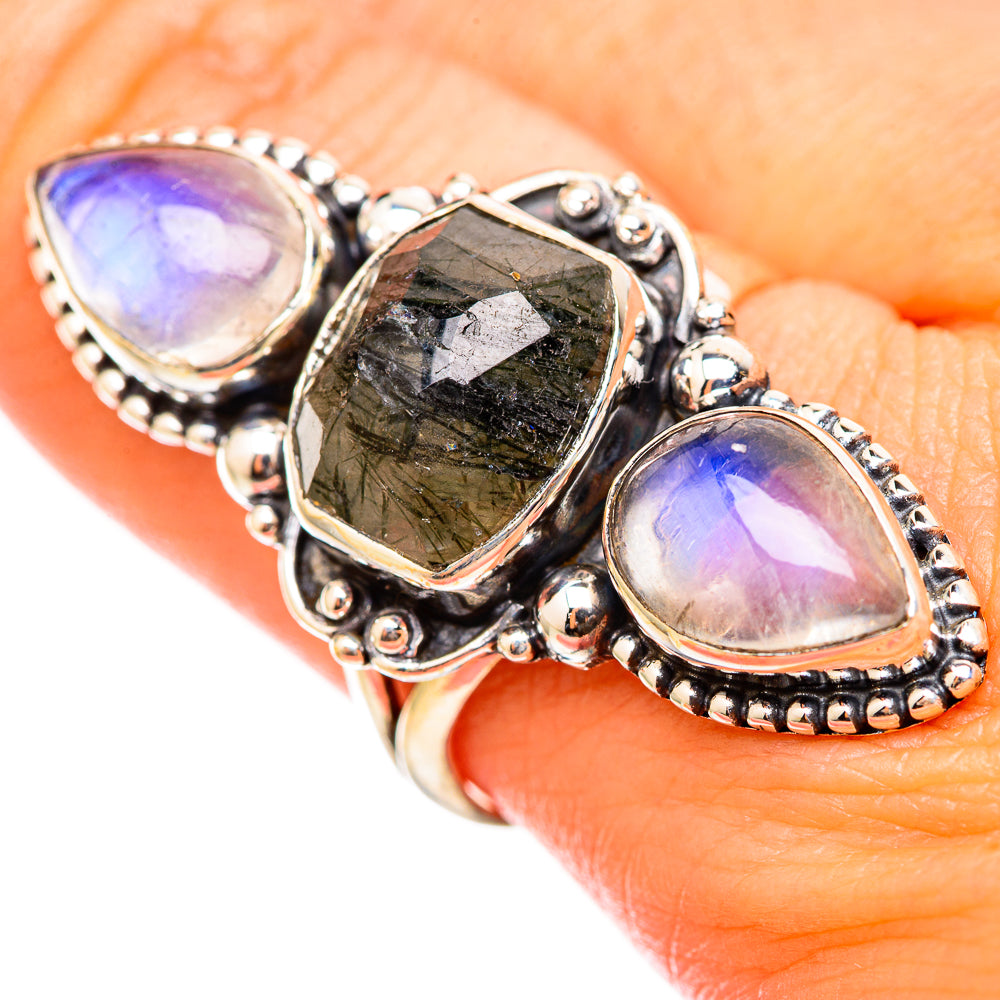 Tourmalinated Quartz Rings handcrafted by Ana Silver Co - RING115518