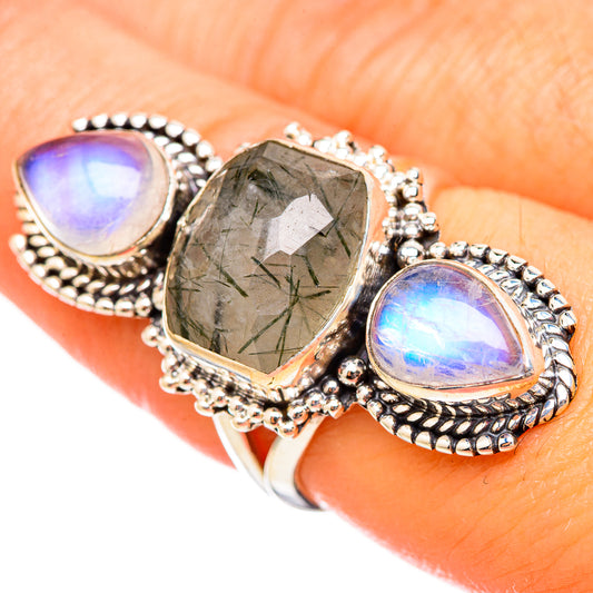 Tourmalinated Quartz Rings handcrafted by Ana Silver Co - RING115519