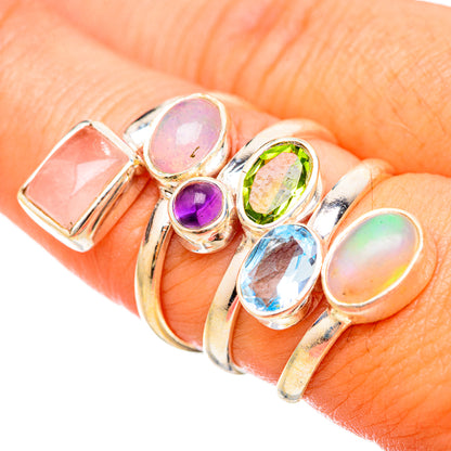 Ethiopian Opal Rings handcrafted by Ana Silver Co - RING115522