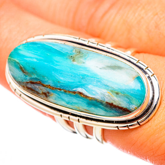 Peruvian Opal Rings handcrafted by Ana Silver Co - RING115523