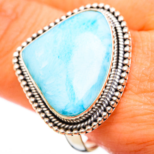 Larimar Rings handcrafted by Ana Silver Co - RING115525
