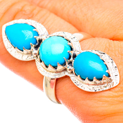 Sleeping Beauty Turquoise Rings handcrafted by Ana Silver Co - RING115526