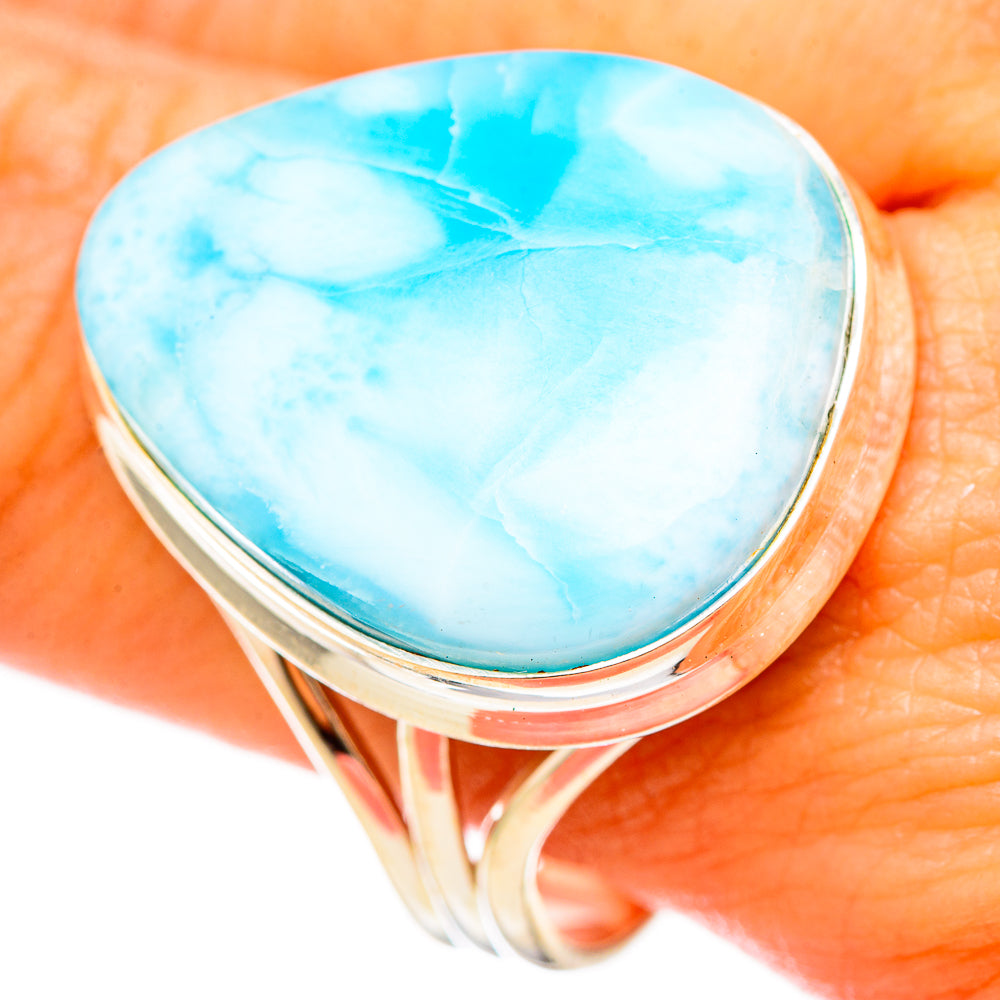 Larimar Rings handcrafted by Ana Silver Co - RING115528