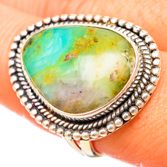 Peruvian Opal Rings handcrafted by Ana Silver Co - RING115537