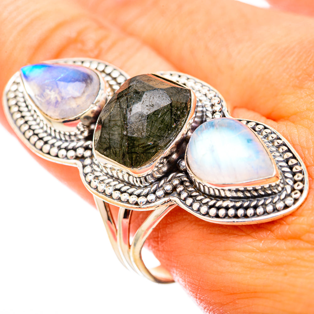 Tourmalinated Quartz Rings handcrafted by Ana Silver Co - RING115540