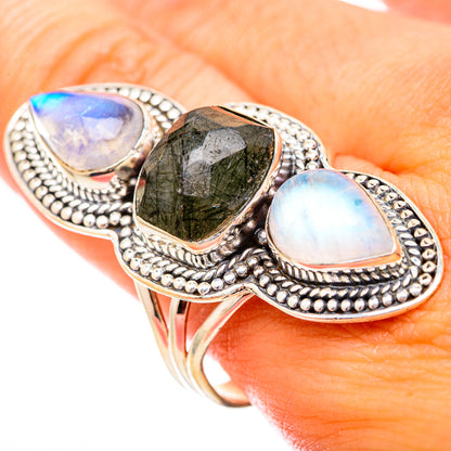 Tourmalinated Quartz Rings handcrafted by Ana Silver Co - RING115540