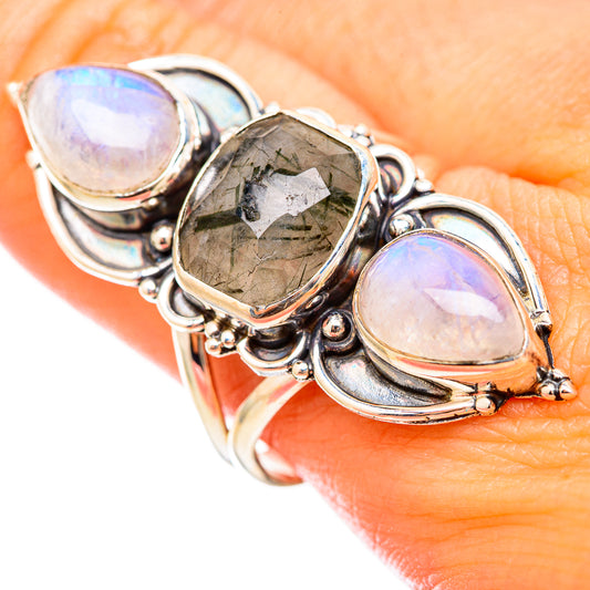 Tourmalinated Quartz Rings handcrafted by Ana Silver Co - RING115541