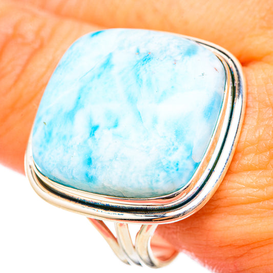 Larimar Rings handcrafted by Ana Silver Co - RING115545