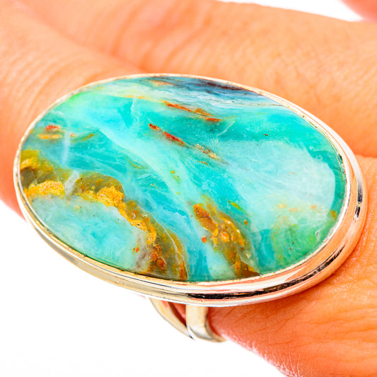 Peruvian Opal Rings handcrafted by Ana Silver Co - RING115546