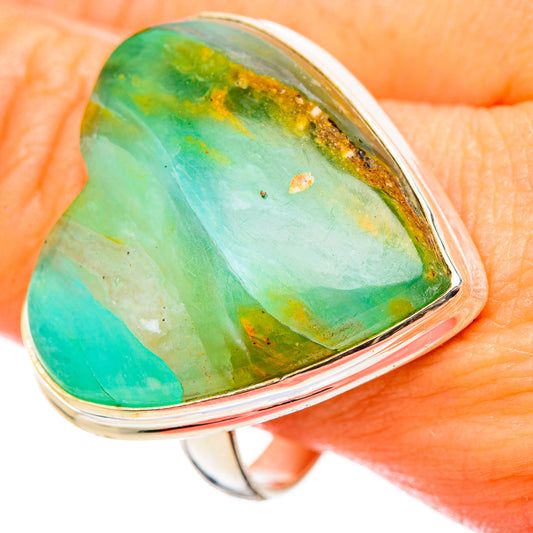 Peruvian Opal Rings handcrafted by Ana Silver Co - RING115550