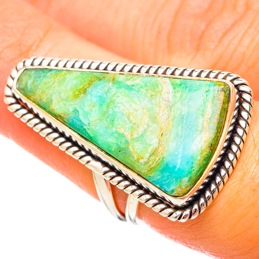 Peruvian Opal Rings handcrafted by Ana Silver Co - RING115551