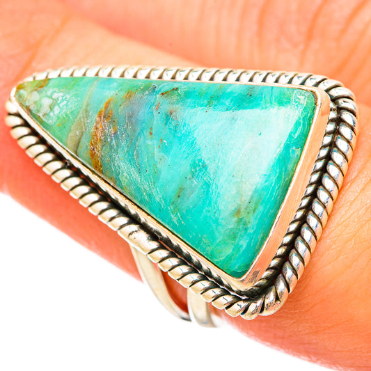 Peruvian Opal Rings handcrafted by Ana Silver Co - RING115558
