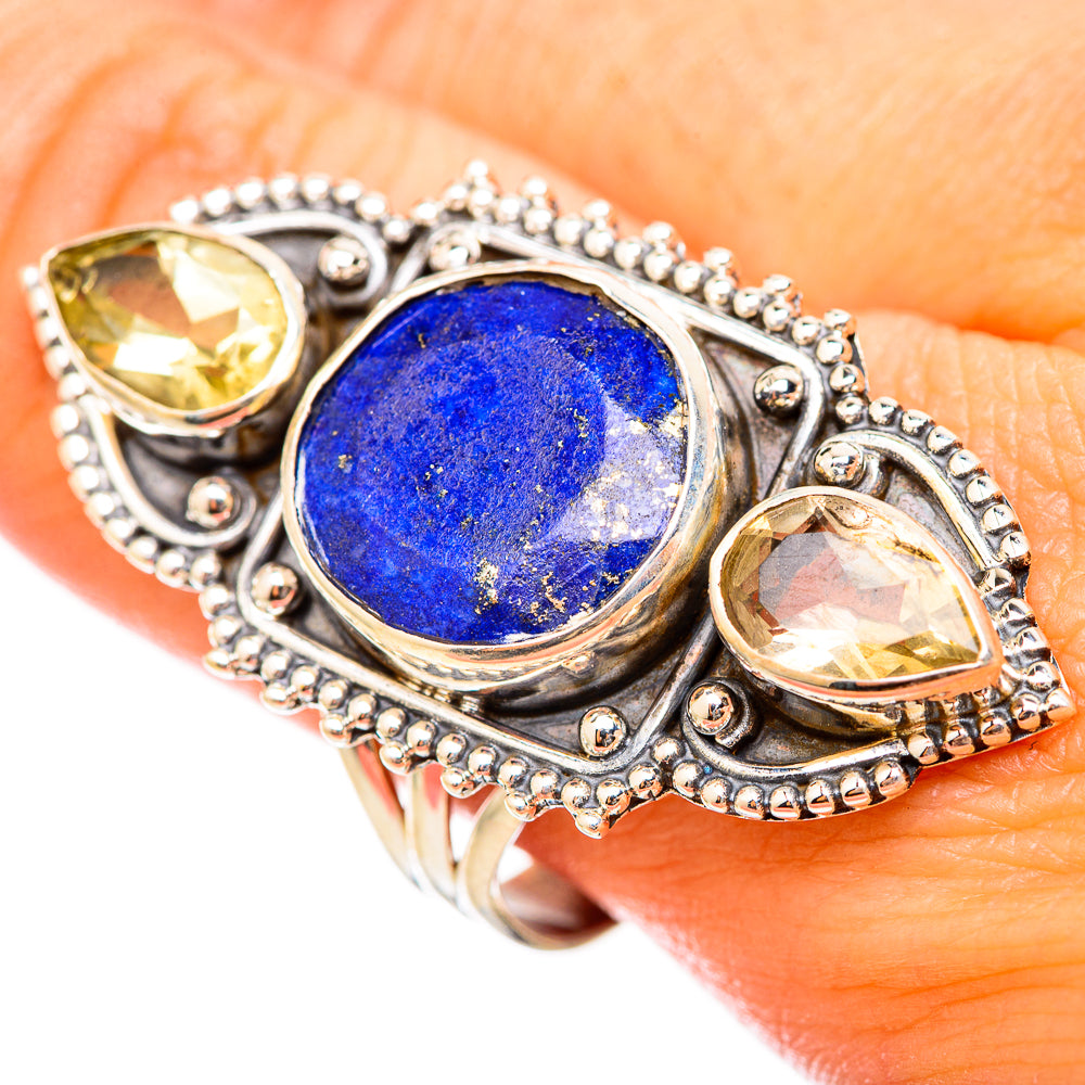 Lapis Lazuli Rings handcrafted by Ana Silver Co - RING115559
