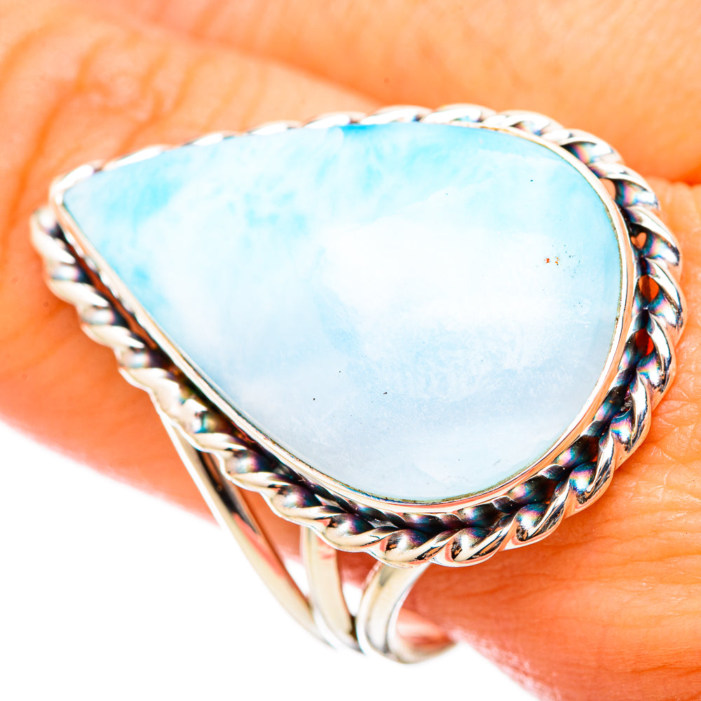 Larimar Rings handcrafted by Ana Silver Co - RING115560