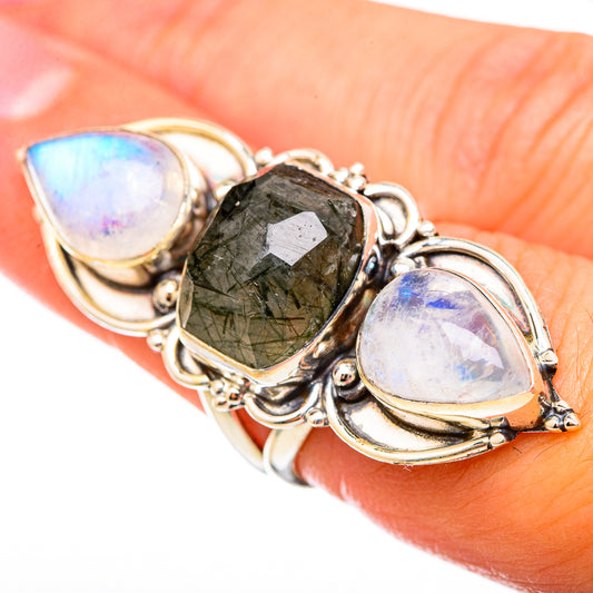 Tourmalinated Quartz Rings handcrafted by Ana Silver Co - RING115570