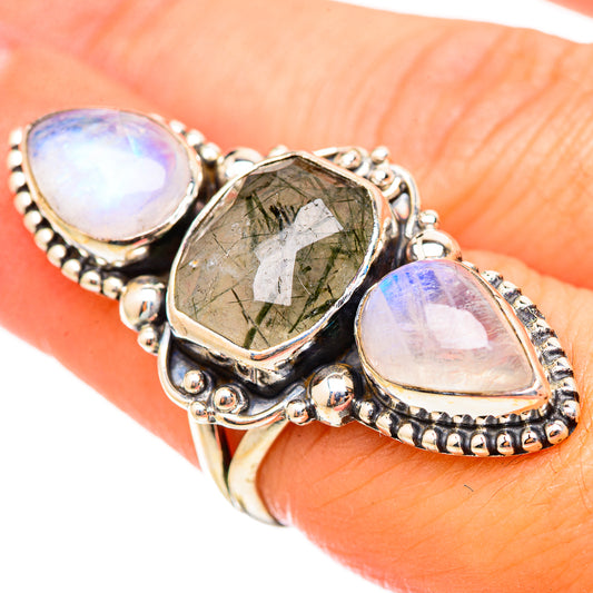 Tourmalinated Quartz Rings handcrafted by Ana Silver Co - RING115571