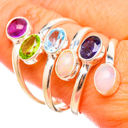 Ethiopian Opal Rings handcrafted by Ana Silver Co - RING115572