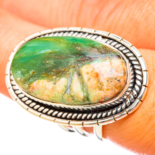 Peruvian Opal Rings handcrafted by Ana Silver Co - RING115587