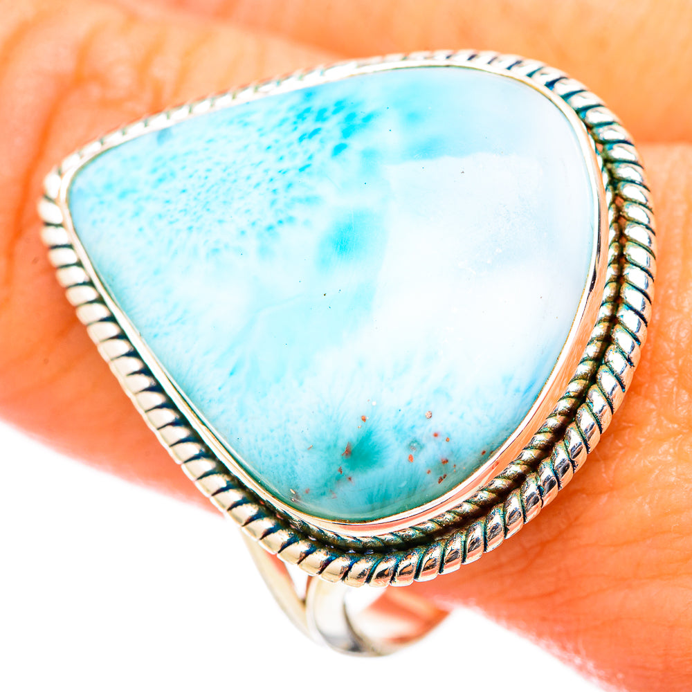 Larimar Rings handcrafted by Ana Silver Co - RING115593