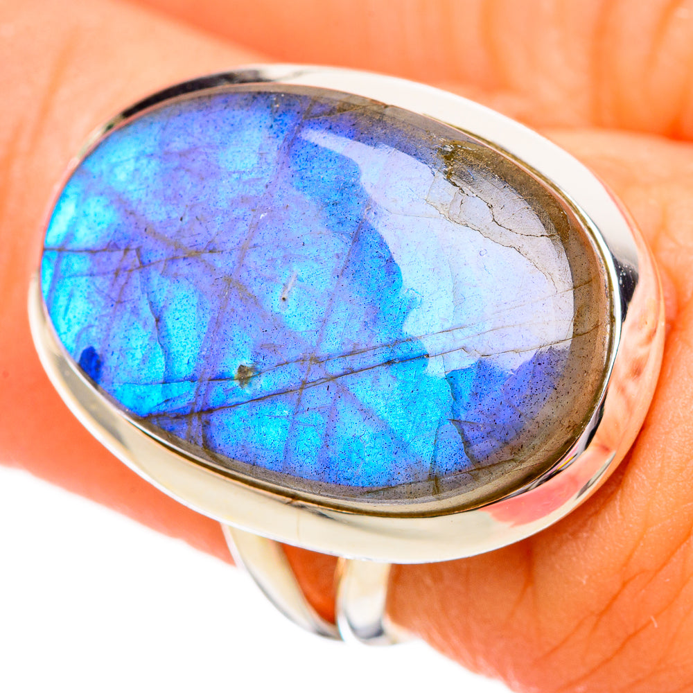 Labradorite Rings handcrafted by Ana Silver Co - RING115599