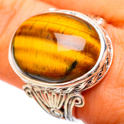 Tiger Eye Rings handcrafted by Ana Silver Co - RING115601