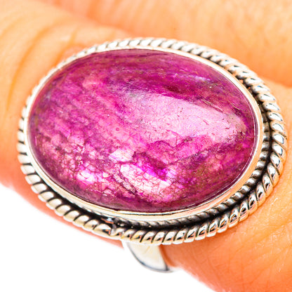 Ruby Fuchsite Rings handcrafted by Ana Silver Co - RING115604
