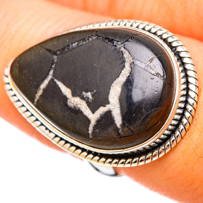 Septarian Geode Rings handcrafted by Ana Silver Co - RING115608