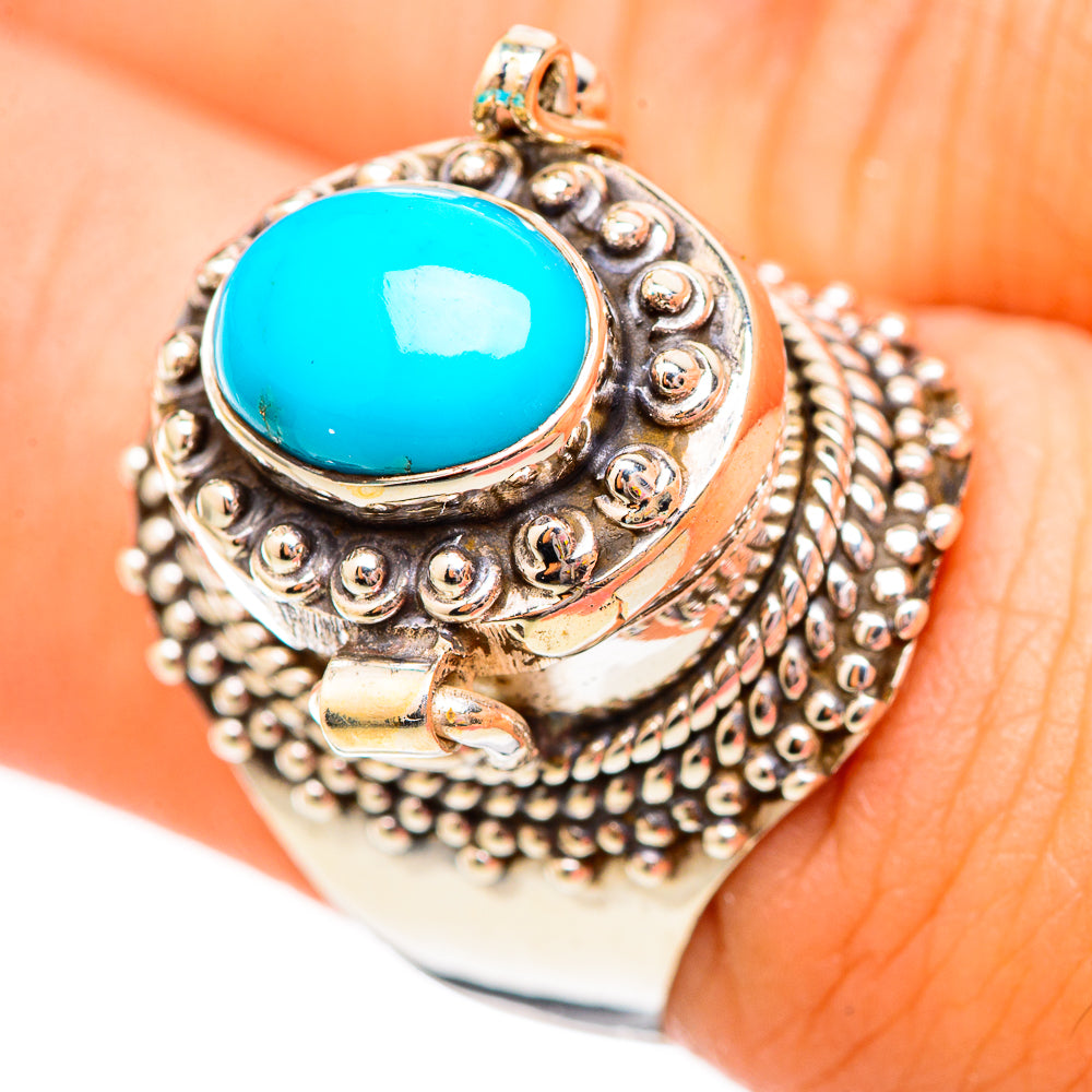 Sleeping Beauty Turquoise Rings handcrafted by Ana Silver Co - RING115618