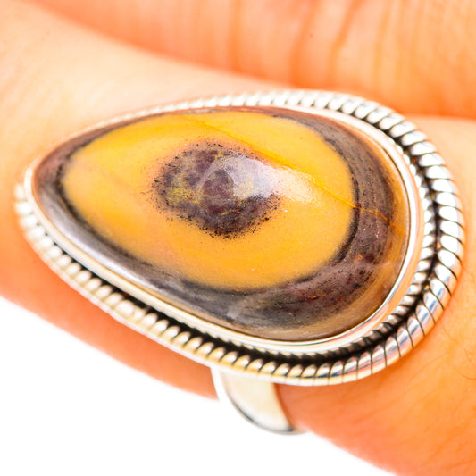 Bumble Bee Jasper Rings handcrafted by Ana Silver Co - RING115620