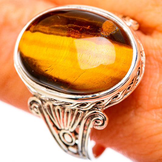 Tiger Eye Rings handcrafted by Ana Silver Co - RING115621