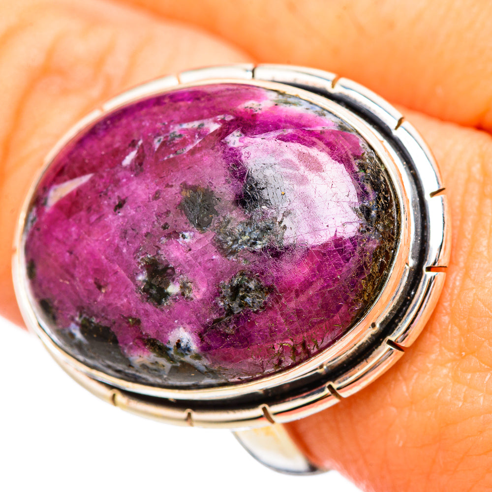 Ruby Fuchsite Rings handcrafted by Ana Silver Co - RING115624