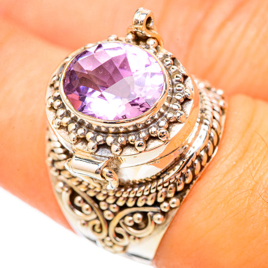 Pink Amethyst Rings handcrafted by Ana Silver Co - RING115626