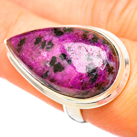 Ruby Fuchsite Rings handcrafted by Ana Silver Co - RING115644