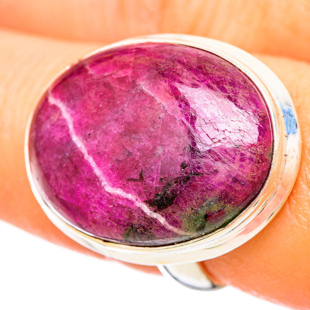 Ruby Fuchsite Rings handcrafted by Ana Silver Co - RING115645