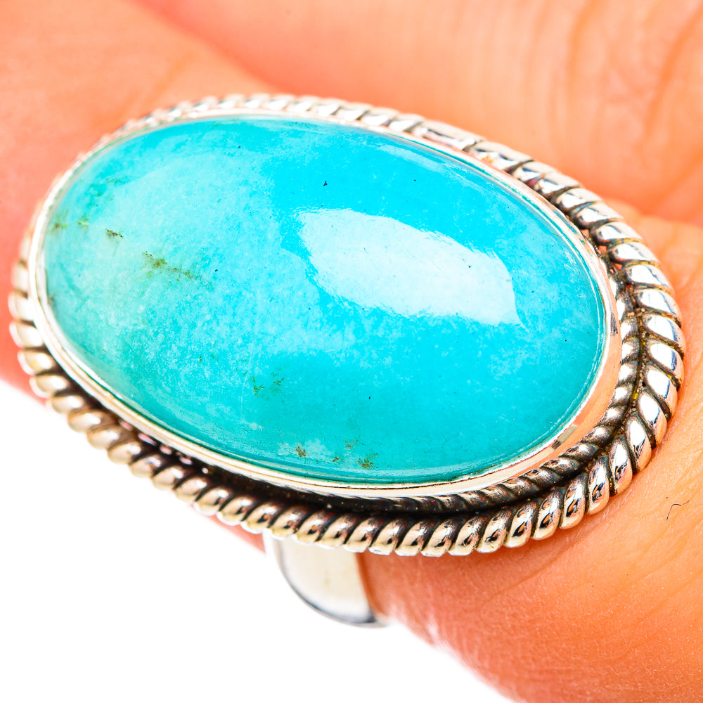 Peruvian Amazonite Rings handcrafted by Ana Silver Co - RING115658
