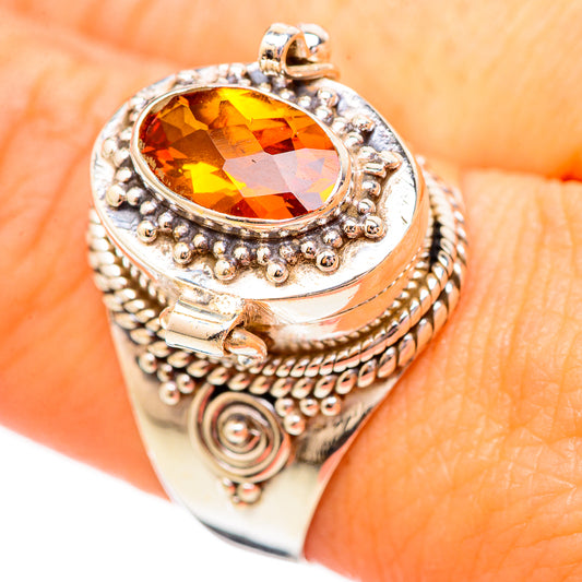 Mandarin Citrine Rings handcrafted by Ana Silver Co - RING115665