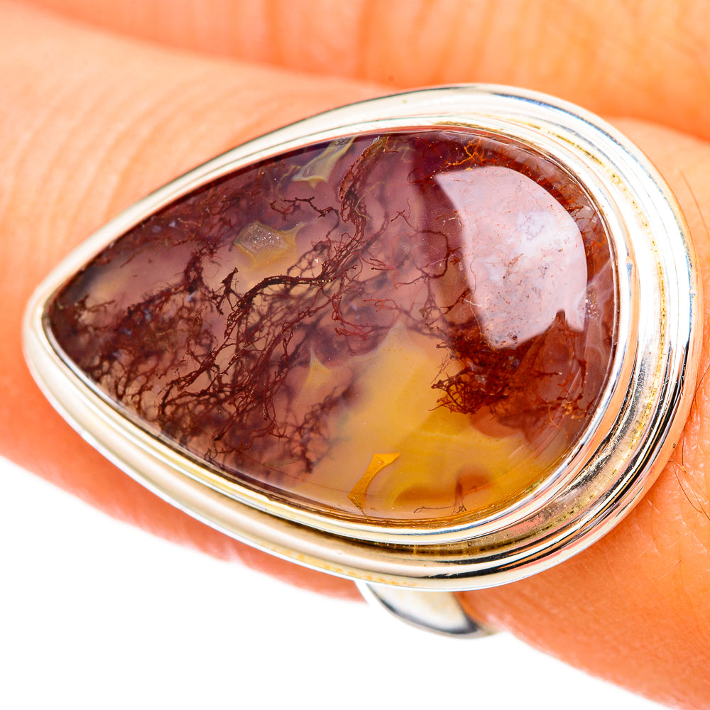 Moss Agate Rings handcrafted by Ana Silver Co - RING115681