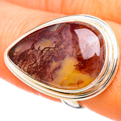 Moss Agate Rings handcrafted by Ana Silver Co - RING115681