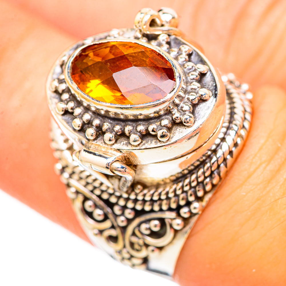 Mandarin Citrine Rings handcrafted by Ana Silver Co - RING115684