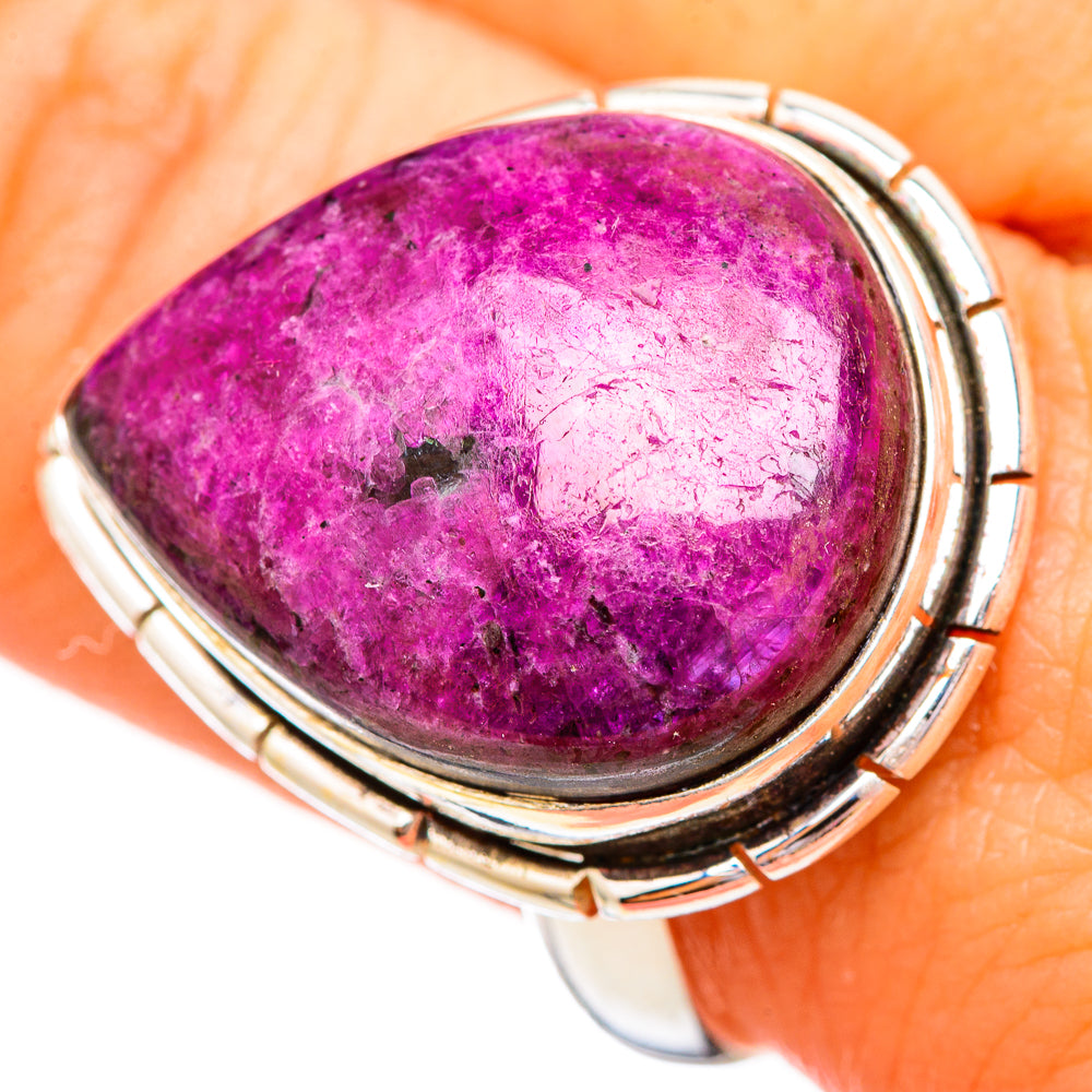 Russian Eudialyte Rings handcrafted by Ana Silver Co - RING115685