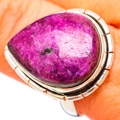 Russian Eudialyte Rings handcrafted by Ana Silver Co - RING115685